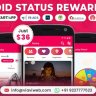 Android Status App With Reward Point (Lucky Wheel, WA Status Saver, Video, GIF, Quotes & Image)