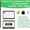 grocery / delivery services / ecommerce multi vendors(Android + iOS + Website) ionic 5 / CodeIgniter