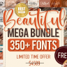 Beautiful Fonts Mega Bundle