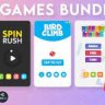 BUNDLE 5 GAMES | Admob + GDPR + Unity