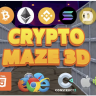 Crypto Maze 3D  - Crypto Game - 3D Game - HTML5